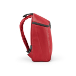 Mochila isotérmica de poliéster reciclado y doble cremallera 12L color rojo tercera vista