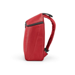 Mochila isotérmica de poliéster reciclado y doble cremallera 12L color rojo cuarta vista