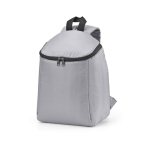 Mochila isotérmica de poliéster reciclado y doble cremallera 12L color gris