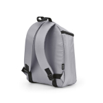 Mochila isotérmica de poliéster reciclado y doble cremallera 12L color gris segunda vista