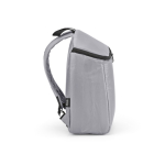 Mochila isotérmica de poliéster reciclado y doble cremallera 12L color gris tercera vista