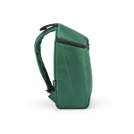 Mochila isotérmica de poliéster reciclado y doble cremallera 12L color verde tercera vista