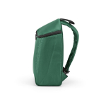 Mochila isotérmica de poliéster reciclado y doble cremallera 12L color verde cuarta vista