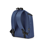 Mochila isotérmica de poliéster reciclado y doble cremallera 12L color azul marino segunda vista