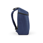 Mochila isotérmica de poliéster reciclado y doble cremallera 12L color azul marino tercera vista