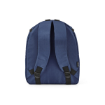 Mochila isotérmica de poliéster reciclado y doble cremallera 12L color azul marino vista trasera