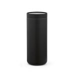 Vaso de viaje de acero inoxidable reciclado con doble pared 500ml color negro