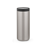 Vaso de viaje de acero inoxidable reciclado con doble pared 500ml color plateado