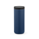 Vaso de viaje de acero inoxidable reciclado con doble pared 500ml color azul marino