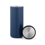 Vaso de viaje de acero inoxidable reciclado con doble pared 500ml color azul marino segunda vista