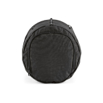 Bolsa de gimnasio de nylon reciclado con compartimento para calzado color negro tercera vista