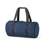 Bolsa de gimnasio de nylon reciclado con compartimento para calzado color azul marino