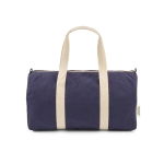 Bolsa deportiva ideal para el gimnasio con tejido ecológico 30L color azul marino vista frontal