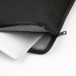 Funda de nylon reciclado portátil resistente e impermeable 15,6'' color negro vista de detalle