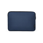 Funda de nylon reciclado portátil resistente e impermeable 15,6'' color azul marino vista frontal