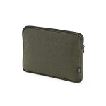 Funda de nylon reciclado portátil resistente e impermeable 15,6'' color verde oscuro