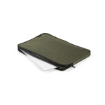 Funda de nylon reciclado portátil resistente e impermeable 15,6'' color verde oscuro segunda vista