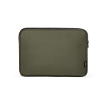 Funda de nylon reciclado portátil resistente e impermeable 15,6'' color verde oscuro vista frontal