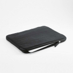 Funda para portátil con acolchado rígido de lona reciclada 15,6” color negro segunda vista