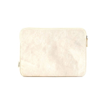 Funda para portátil con acolchado rígido de lona reciclada 15,6” color natural vista frontal