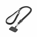 Correa de poliéster reciclado universal para móvil y ajustable color negro