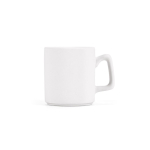 Taza de cerámica con superficie lisa y acabado mate 260ml color blanco segunda vista