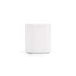 Taza de cerámica con superficie lisa y acabado mate 260ml color blanco vista frontal