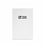 Cuaderno de piel sintética reciclada con tapa blanda A5 hojas a rayas vista principal