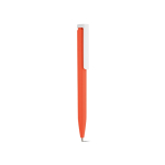 Bolígrafo de plástico reciclado con diseño ultraligero y tinta azul color naranja