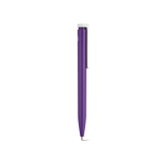 Bolígrafo de plástico reciclado con diseño ultraligero y tinta azul color violeta segunda vista