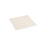 Mantel individual de lona reciclada cuadrado 30 x 30cm y 180 g/m2 color natural