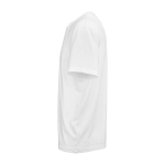 Camiseta unisex ecológica de manga corta con cuello redondo 140 g/m2 color blanco tercera vista