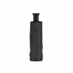 Paraguas plegable manual de pongee de plástico reciclado ø95 color negro tercera vista