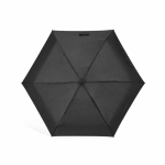 Paraguas plegable manual de pongee de plástico reciclado ø95 color negro quinta vista