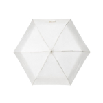 Paraguas plegable manual de pongee de plástico reciclado ø95 color blanco vista frontal