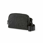 Riñonera de nylon reciclado impermeable con bolsillo trasero 1,5L color negro