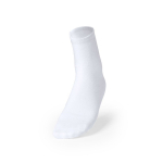 Calcetines blancos de poliéster para sublimación de talla única L-XL