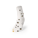 Calcetines blancos de poliéster para sublimación de talla única L-XL