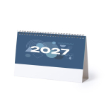 Calendario de sobremesa de cartón en forma triangular con anillas