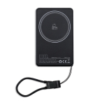 Powerbank magnético de aleación de aluminio con display 10.000 mAh color gris claro