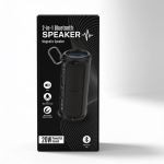 Altavoz magnético separable con BT y luces resistente al agua 20W color negro