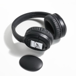 Auriculares inalámbricos con cancelación de ruido y batería extraíble color negro