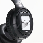 Auriculares inalámbricos con cancelación de ruido y batería extraíble color negro