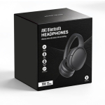 Auriculares inalámbricos con cancelación de ruido y batería extraíble color negro