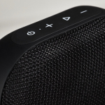 Altavoz bluetooth con batería extraíble y resistente al agua IPX5, 6W color negro