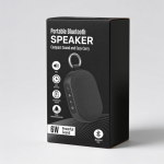 Altavoz bluetooth con batería extraíble y resistente al agua IPX5, 6W color negro
