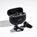 Auriculares inalámbricos cómodos con cancelación de ruido ambiental color negro