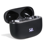 Auriculares inalámbricos cómodos con cancelación de ruido ambiental color negro