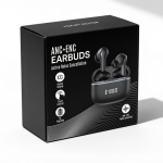 Auriculares inalámbricos cómodos con cancelación de ruido ambiental color negro