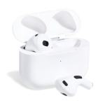 Auriculares inalámbricos prácticos y ligeros para música y llamadas color blanco